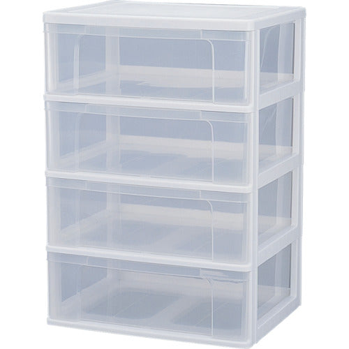 IRIS 223964 ワイドチェスト N−654 ホワイト/クリア N-654 1 台