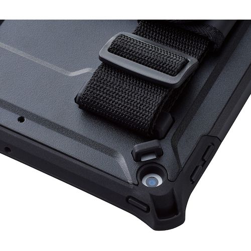 ELECOM iPad 제9-7세대 대응 풀 프로텍트 케이스 내충격 숄더 벨트 부착 블랙 TB-A21RHVBK 1개