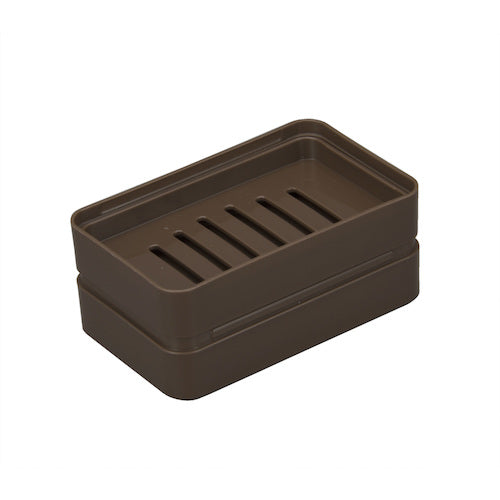 TONBO フロート石けん箱 水切り皿付 ブラウン 07752 1 個