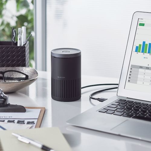 ELECOM Conference Speakerphone Noise Reduction Wired (USB-A) Bluetooth Black LBT-SP02BK 1 unit