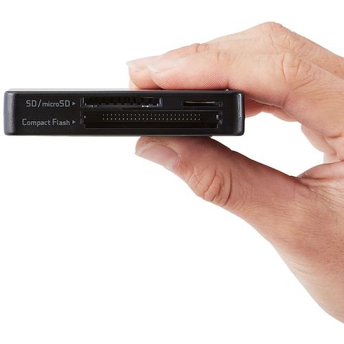 ELECOM Memory Reader Writer Cable Storage Type USB 3.0 Compatible SD+microSD+CF Compatible Black MR3-K303BK 1 pc