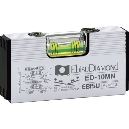 Ebisu Diamond Basic Level with Magnet (Silver) 100mm ED-10MN 1 piece