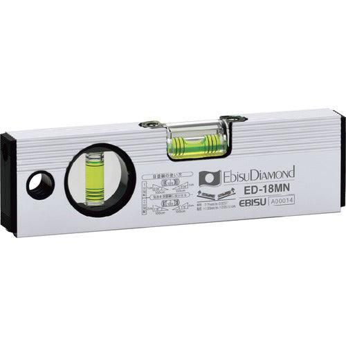 에비스 다이아몬드 자석 부착 베이직 레벨(실버) 180mm ED-18MN 1개