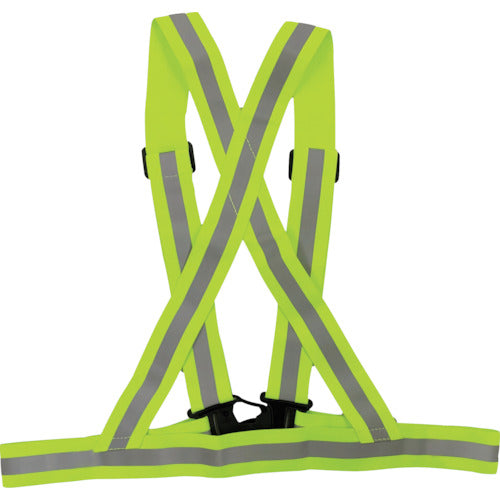 ミズケイ 伸縮タスキ型ベスト 蛍光イエロー 5941191 1 枚