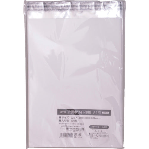 IRL 편면 화이트 인쇄 OPP 백 A4용 OBW-2 OBW-2 1봉