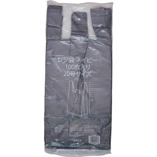 IRL レジ袋 ネイビー No.20 100枚入 VCJ-20N 1 袋