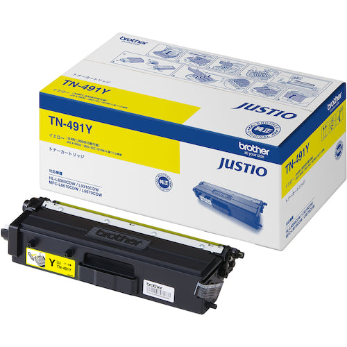 Brother Toner Cartridge TN-491 Yellow TN-491Y 1 pc