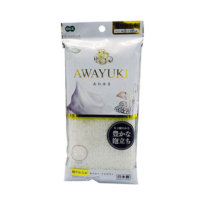 Awayuki Nylon Towel Super Soft / White 1 pc