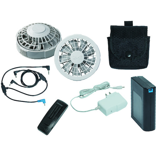 空調服 FANFITスターターキット グレー SKFF01G 1 式