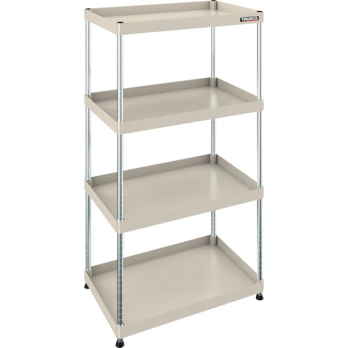 TRUSCO 【売り切り廃番】フレックスラック 750X500XH1500 4段 ネオグレー FLWB-R1024-NG 1 台