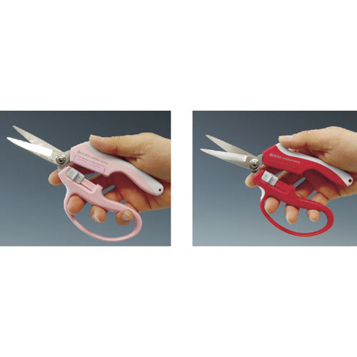 뮤사시 전정(선정) 가위 오르마 마그넷 가위 새싹형(빨강) MG-2R 1정