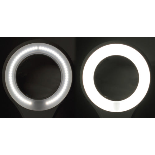 SK Arm-type LED Magnifier with Stepless Dimming Function, 2x, Φ116mm, LS2-125AD, 1 unit