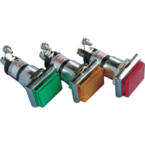 Sakazume Lamp Replacement Type Ultra-High Brightness LED Indicator (AC200V Connection) Red φ16 DO8-16HKJ-AC200V-R/R 1 pc