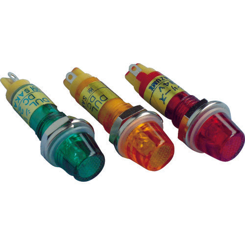 Sakazume Waterproof/Splashproof (IP65) Ultra High Brightness LED Indicator Light DUL-7H-IP Green φ7 DUL-7H-IP-DC24V-G/G 1 piece