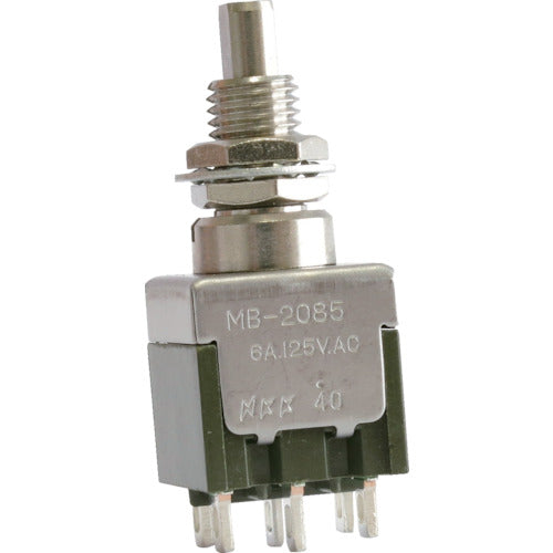 NKK 스위치 기본형 누름 버튼 스위치 2극 ON-ON MB-2085 1개