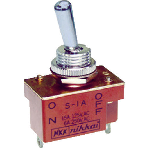 NKK Switches Toggle Switch Solder Terminal Single Pole ON-OFF S-1A 1 pc