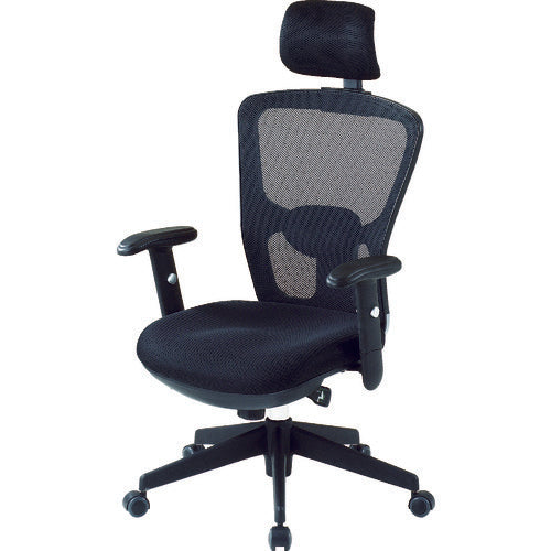 TRUSCO Office Chair MC-5A Mesh Back Type with Armrests MC-5A 1 Piece