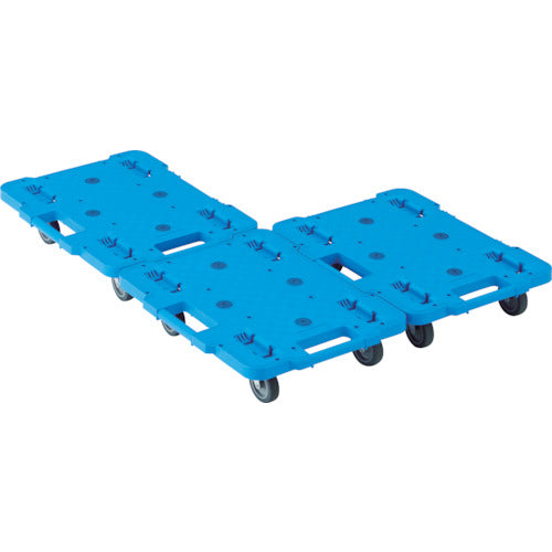 TRUSCO Resin Flat Trolley Route Van 370X500 Blue MPB-500-B 1 unit