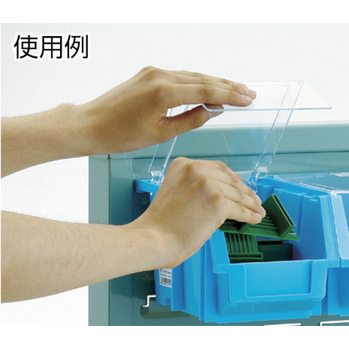 TRUSCO 패널 컨테이너 랙 뚜껑 부착 녹색 T-1256NF-GN 1대