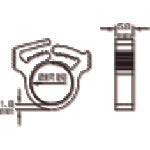 TRUSCO スナップクリップ 結束可能径11.9〜13.5mm 100個入 SHW13 1 袋