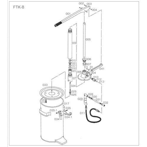 TRUSCO Handle Bricator FTK-8 Hanging Hook FTK-034-1 1 pc