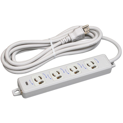 Meiko Horizontal OA Grounding Tap 4 Ports with Lamp and Magnet EM-CCTF 3m Grounding Plug MR7904TJK3 1 pc