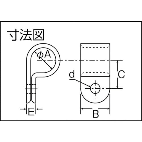 TRUSCO ケーブルクリップ 結束径6.35 100個入 TCC1 1 袋
