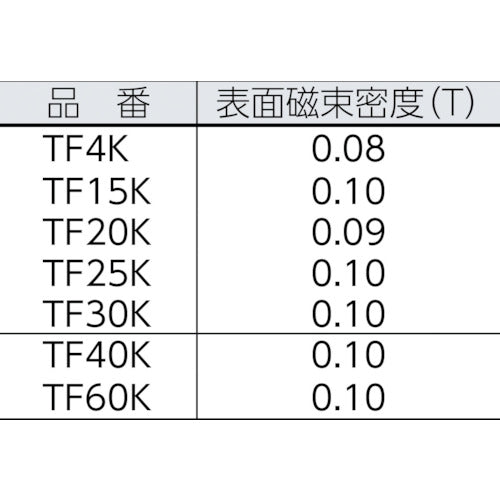 TRUSCO フェライト磁石 角形 60mmX30mmX10mm 1個入 TF60K-1P 1 個