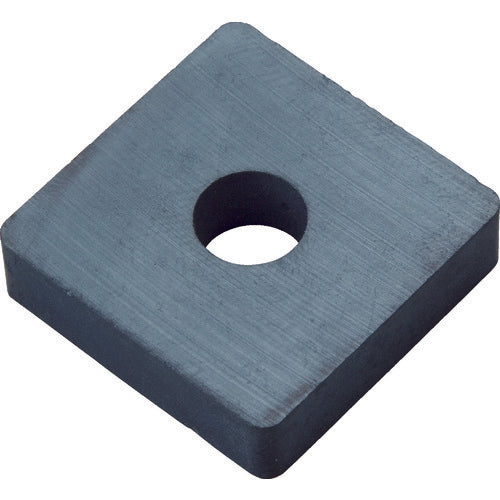 TRUSCO Ferrite Magnet, Square, with Hole, 40mm x 40mm x 10mm, 1 Piece, TF40KA40-1P, 1 Piece