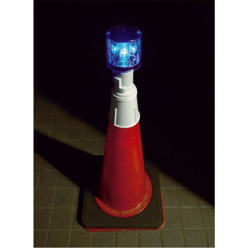 TRUSCO 【在庫限り】HGソーラーLED工事灯 ブルー TRC-260B 1 個