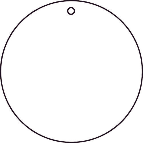 TRUSCO White plain board 10 pieces set 50Ф×2 thickness T886-40 1 set