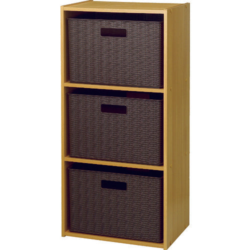 TRUSCO Rattan Style Box Dark Brown RTB-1-DBR 1 pc