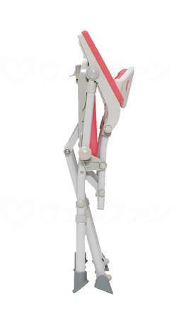 ウチエ湯チェア16 肘なし レッド