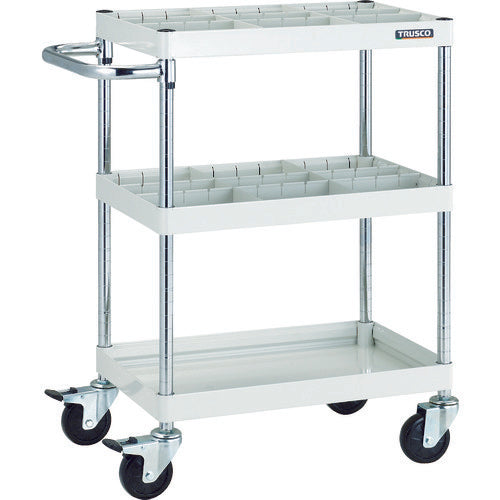 TRUSCO ツールワゴン ファルコンワゴン 仕切用棚板750X500 ホワイト FAW-75ST-W 1 枚