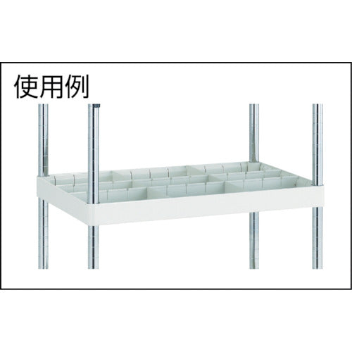 TRUSCCO 툴 왜건 팔콘 왜건용 칸막이판 600X400용 짧은 화이트 FAW-S64S-W 1장