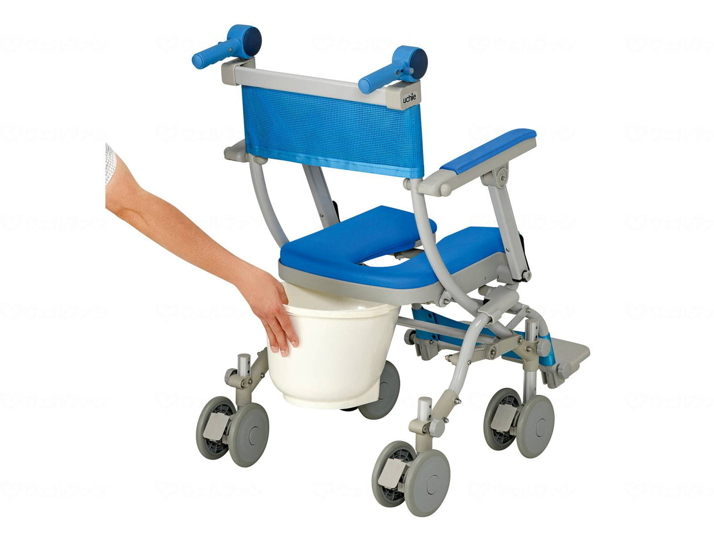 Uchie Chateau Chair D 4-wheel U-shaped seat with bucket