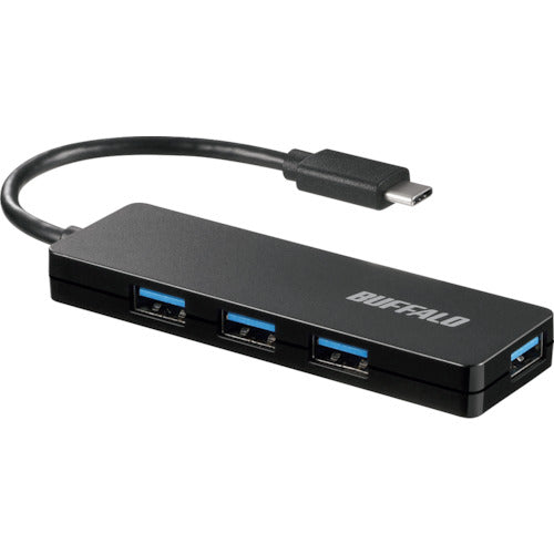 BAFFALO USB 3.1 (Gen 1) Type-C 4-port bus-powered hub, black, BSH4U120C1BK, 1 unit