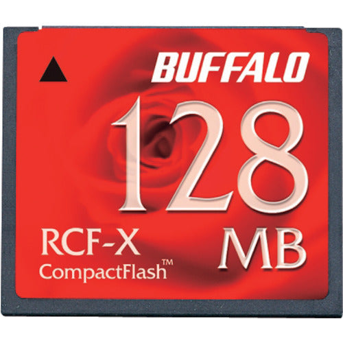 BAFFALO コンパクトフラッシュ ハイコストパフォーマンスモデル 128MB RCF-X128MY 1 個