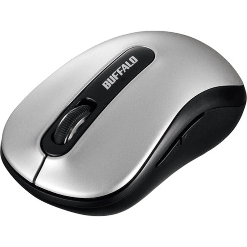 BAFFALO Wireless 5-Button Blue LED Mouse Silver BSMBW310SV 1 pc