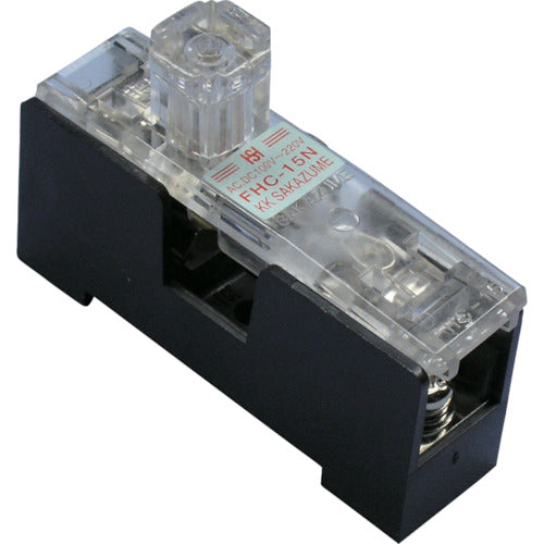 Sakazume Fuse Holder (Red neon light when blown) FHC-15N 1 piece