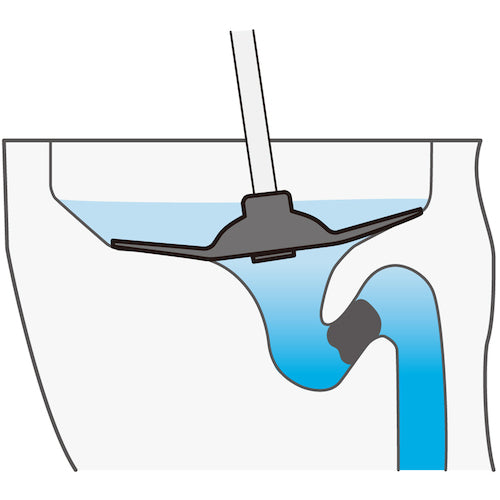 Teramoto Toilet Clog Remover FIT Wide (for water-saving toilets) CL-421-070-0 1 unit
