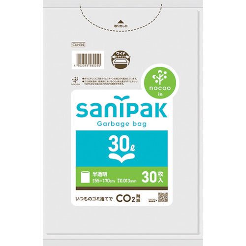 사니 팩 사니 팩 폴리 봉투 NOCOO (노쿠) 30L 30 매 0.013mm CUH34 1 권