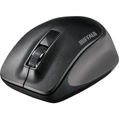 BAFFALO Wireless Blue LED 3 Button Premium Fit Mouse Black BSMBW300MBK 1 pc