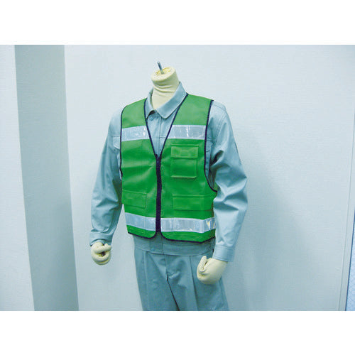 쓰리 라이크 패트 베스트 타입 I 형광 그린 A-0601-KG 1 착용