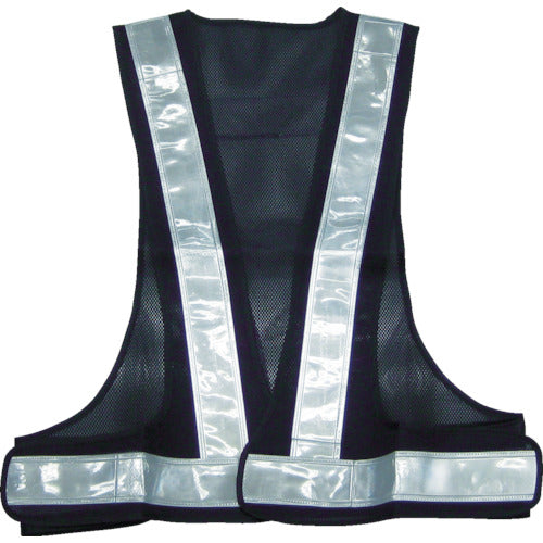 쓰리 라이크 패트 베스트 타입 III 네이비 블루 / 백 반사 A-0605-B 1 착용