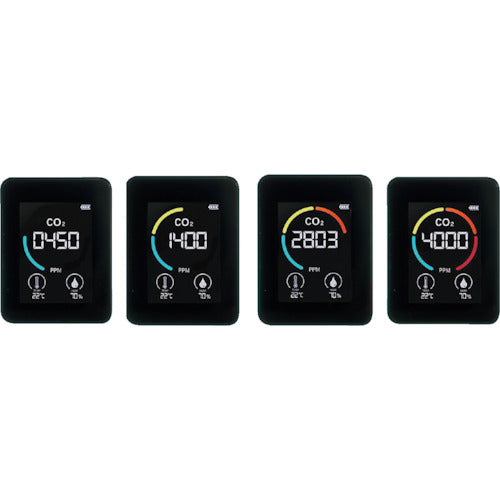 ArTeC 충전식 이산화탄소 농도 측정기(NDIR 방식) 52043 1개