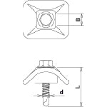 DAIDOHANT Corrugated Sheet Mounting Screws for Iron Substrates 5X25 Clear (50 Pieces) 10102404 1 Bag