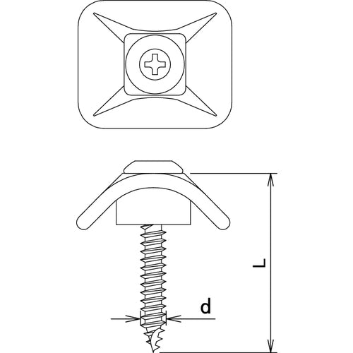 DAIDOHANT Corrugated Board Mounting Screws for Wood Substrates 5X35 Clear (50 Pieces) 10102408 1 Bag