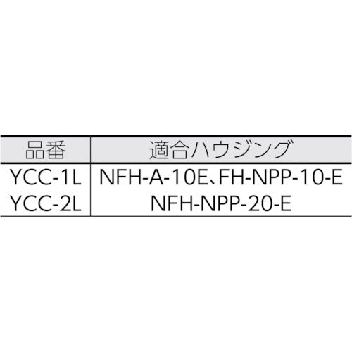 日本フイルター 活性炭フィルターカートリッジYCCシリーズ YCC-2L 1 本