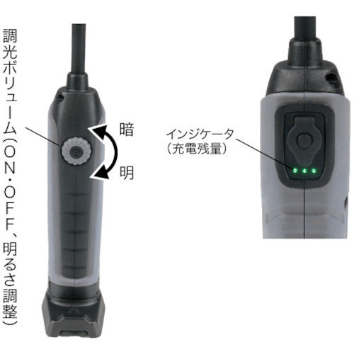 JEFCOM LEDパランドルRX(充電式・フレキシブルタイプ) PLRX-500A 1 個